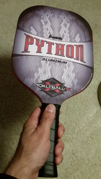 Franklin Python Aluminum - Edgeless Pickleball Racket for Outdoor Play